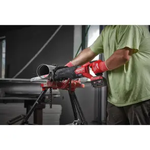 Пила сабельная аккумуляторная бесщеточная MILWAUKEE, M18 FHZ-502X (зарядное устройство M12-18 FC, 2 аккумулятора М18 В5 5Ач, холст, H №7
