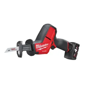 Пила сабельная аккумуляторная бесщеточная MILWAUKEE, M12 CHZ-602C (зарядное устройство С12 С, 2 аккумулятора М12 В6 6Ач, холст, HDкей №14