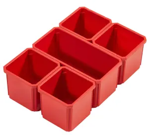 Комплект лотків запасних для органайзерів PACKOUT MILWAUKEE (5шт) (4932464082 / 4932464083) (1 великий, 4 маленьких) №1
