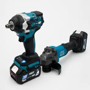 Набір PROFI-TEC Гайковерт DTW500BL + Болгарка DGA201BL (2×PT2040MP (4.0 Аг), зарядний пристрій) №1