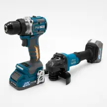 Набір PROFI-TEC Шуруповерт PPCD7020 + Болгарка DGA201BL (1×PT2020VX (2.0 Аг), зарядний пристрій)