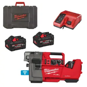 Жолобонакатник роликовий акумуляторний MILWAUKEE, M18 FRGRO114-802C (зарядний пристрій M12-18 FC, 2 акумулятори М18 FВ8 8Аг, кей №1