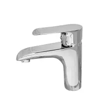 Смеситель для умывальника WEZER JEX1-650, гайка, Ø40, хром