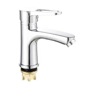 Змішувач для умивальника WEZER VRL110-01, Ø35, хром №1