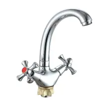 Смеситель для умывальника WEZER VRL121-12, поворотный излив, хром Подробнее: https://flapmarket.com.ua/p2661243940-smesitel-dlya-umyvalnika.html