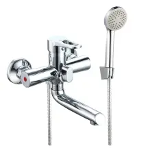 Смеситель для ванны WEZER VRL310-01, поворот. излив, Ø 35, хром