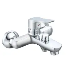 Смеситель для ванны WEZER VRL311-02, литой излив, Ø 35, хром