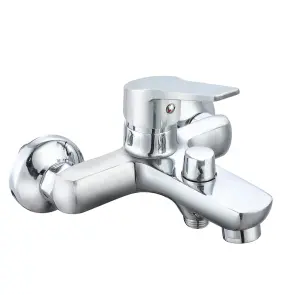 Смеситель для ванны WEZER VRL311-02, литой излив, Ø 35, хром №1