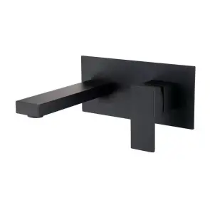 Вбудований змішувач для умивальника WEZER PRO10-02-BLACK, нержавіюча сталь, чорний №1
