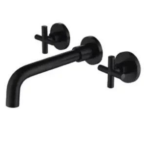 Змішувач для умивальника WEZER VAL10-10-BLACK, нержавіюча сталь, чорний №1