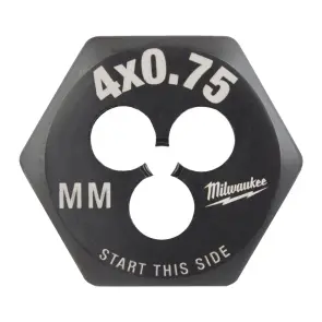 Плашка шестигранна MILWAUKEE, М4-0,75мм №1