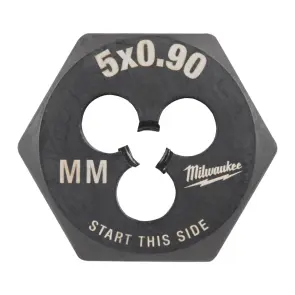 Плашка шестигранная MILWAUKEE, М5-0,9мм №1
