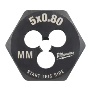 Плашка шестигранная MILWAUKEE, М5-0,8мм №1