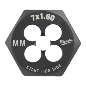 Плашка шестигранна MILWAUKEE, М7-1,00мм №1