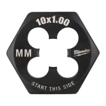 Плашка шестигранна MILWAUKEE, М10-1,00мм