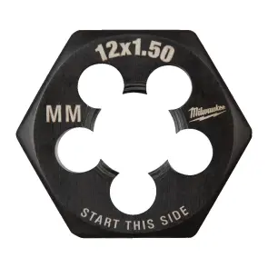 Плашка шестигранна MILWAUKEE, М12-1,50мм №1