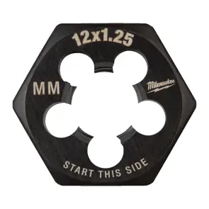 Плашка шестигранна MILWAUKEE, М12-1,25мм №1
