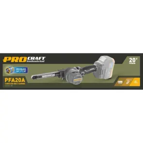 Аккумуляторная ленточная шлифмашина Procraft industrial PFA20A (Без акб и зу) №2