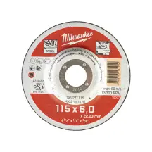 Диск зачистный по металлу MILWAUKEE, SG 27/115х6, диаметр 115мм