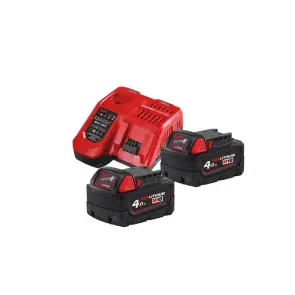 Енергокомплект Li-Ion MILWAUKEE, M18 NRG-402 (зарядний пристрій M12-18FC, 2 акумулятори М18 В4 4Аг, картонне пакування) №2