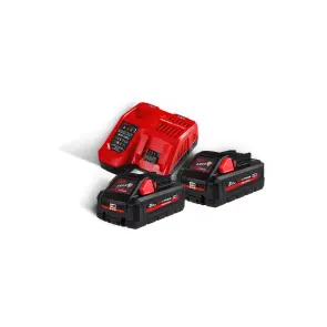 Энергокомплект Li-Ion MILWAUKEE, M18 HNRG-302 (зарядное устройство M12-18FC, 2 аккумулятора М18 HВ3 3Ач, картонная упаковка) + акум №3