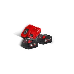 Енергокомплект MILWAUKEE M18 NRG-502 (зарядний пристрій M12-18C, 2 акумулятори М18 В5 5Аг, картонне пакування) №2