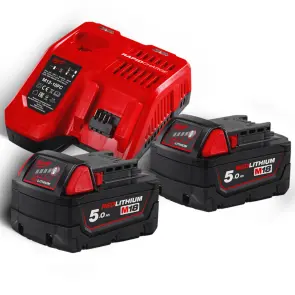 Енергокомплект Li-Ion MILWAUKEE, M18 NRG-502С (зарядний пристрій M12-18FC, 2 акумулятори М18 В5 5Аг) №2