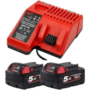 Енергокомплект Li-Ion MILWAUKEE, M18 NRG-502С (зарядний пристрій M12-18FC, 2 акумулятори М18 В5 5Аг) №3