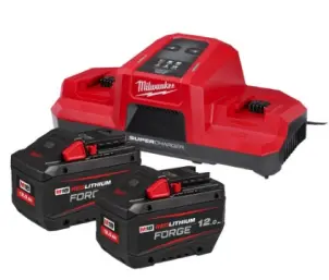 Энергокомплект Li-Ion MILWAUKEE. M18 FORGENRG-122DBSC (зарядное устройство M18 DBSC, 2 аккумулятора М18 FB12 12Ач, картонная упаковка №1