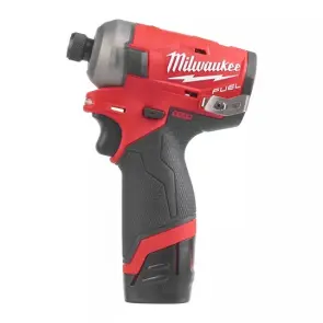 Шуруповерт ударний гідравлічний акумуляторний безщітковий 1/4'' HEX MILWAUKEE, M12 FQID-202X, 50Нм (зарядний пристрій С12 С, 2 а №2