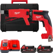 Шуруповерт для гипсокартона аккумуляторный бесщеточный MILWAUKEE, M18 FSGC-202X, 13Нм (зарядное устройство M12-18 FC, 2 аккумулятора