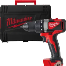 Дрель-шуруповерт аккумуляторная бесщеточная MILWAUKEE, M18 BLDD2-0X, 82Нм (каркас, клипса на ремень, HDкейс)