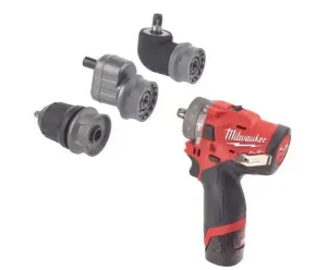 Дрель-шуруповерт с ударом аккумуляторная бесщеточная MILWAUKEE, M12 FPDXKIT-202X, 37Нм (зарядное устройство С12 С, 2 аккумулятора М1 №3