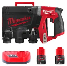Дрель-шуруповерт аккумуляторная бесщеточная MILWAUKEE, M12 FDDXKIT-202X, 34Нм (зарядное устройство С12 С, 2 аккумулятор М12 В2 2Ач,