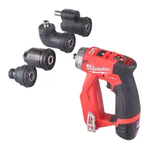 Дрель-шуруповерт аккумуляторная бесщеточная MILWAUKEE, M12 FDDXKIT-202X, 34Нм (зарядное устройство С12 С, 2 аккумулятор М12 В2 2Ач, №6