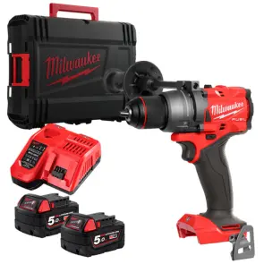 Дриль-шуруповерт акумуляторний безщітковий MILWAUKEE, M18 FDD3-502X, 158Нм (зарядний пристрій М12-18 FC, 2 акумулятори М18 В5 5А №2