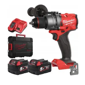 Дриль-шуруповерт з ударом акумуляторний безщітковий MILWAUKEE, M18 FPD3-502X, 158Нм (зарядний пристрій М12-18 FC, 2 акумулятори №3