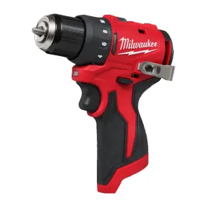Дрель-шуруповерт аккумуляторный MILWAUKEE M12 BLDDRC-402C, 40Нм (зарядное устройство С12, 2 аккумулятора М12 В4 4Ач, клипса для реме №3