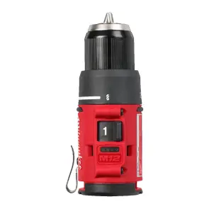 Дрель-шуруповерт аккумуляторный MILWAUKEE M12 BLDDRC-402C, 40Нм (зарядное устройство С12, 2 аккумулятора М12 В4 4Ач, клипса для реме №4