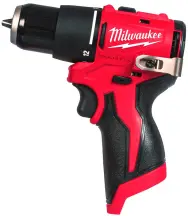 Дрель-шуруповерт с ударом аккумуляторная бесщеточная MILWAUKEE, M12 BLPDRC-0, 40Нм (каркас, клипса на ремень, картонная упаковка)