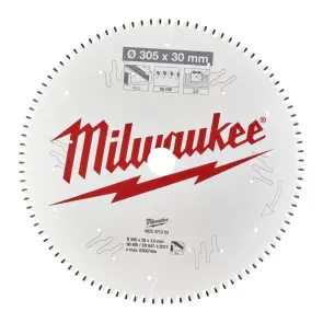 Диск пиляльний по алюмінію Alu PFTE MILWAUKEE, діаметр 305х30х3,0мм, 96 зуб. №2