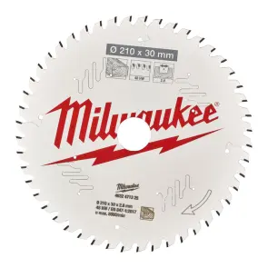 Диск пиляльний по дереву PFTE THIN KERF MILWAUKEE, діаметр 210х30х2,8мм, 48 зуб. №2