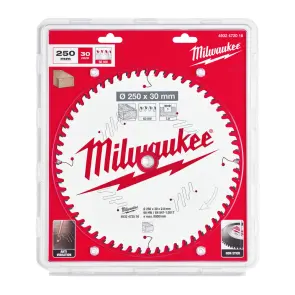 Диск пиляльний по дереву для торцювальних пил PFTE MILWAUKEE, діаметр 250х30х2,8мм, 60 зуб. №1