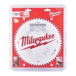 Диск пиляльний по дереву для торцювальних пил PFTE MILWAUKEE, діаметр 254x30мм, 60 зуб. №1