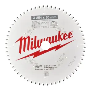 Диск пиляльний по дереву для торцювальних пил PFTE MILWAUKEE, діаметр 254x30мм, 60 зуб. №2