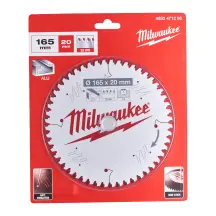 Диск пиляльний по алюмінію Alu PFTE MILWAUKEE, діаметр 165х20х2,2мм, 52 зуб. купити в Україні