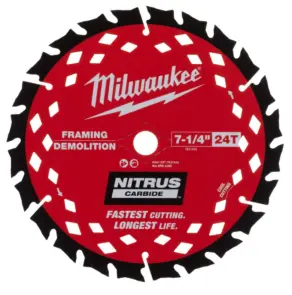Диск пиляьний по деревині з цвяхами Nitrus MILWAUKEE, діаметр 190х30х1,6мм, 24 зуб. №1