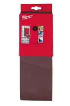 Лента шлифовальная MILWAUKEE, 100х610мм, зерно 100 (5шт)