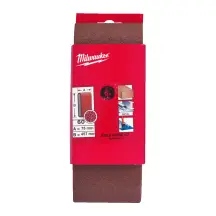 Лента шлифовальная MILWAUKEE, 75х457мм, зерно 40 (5шт)
