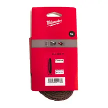 Ремень флисовый полировальный MILWAUKEE, 10х330мм, зерно 50-80 (5шт) (для M12 FBFL10)